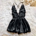 thumbnail image 2 of Clothing 2025 Underwear for Women Lace Babydoll Halter Chemise V Neck Nightgown Fashion Sleepwear Nightdress, 2 of 4