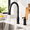 Matte Black-2 Hole Vintage Style, variant on 3 Hole Kitchen Faucet With Soap Dispenser Oil Rubbed Bronze