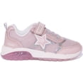thumbnail image 2 of Geox J Spaziale Kid's Mesh Slip On Light Up Trainers In Pink Size 9, 2 of 6