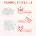 thumbnail image 3 of Uxcell Chiffon Flower, Fabric Flowers Bows Sewing Fabric Appliques Headband Embellishments for Crafts White 4 Inch, 3 of 7