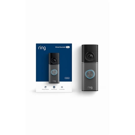 Wired Doorbell Pro (newest model), Home or business security, Retinal 4K with wide-angle video, 10x Enhanced Zoom, and Low-Light Sight, Deep Silver