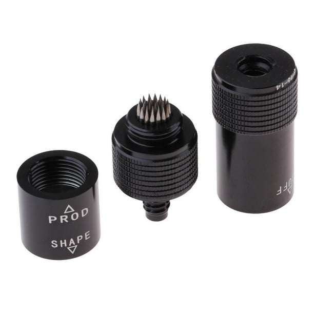 Multifunción Snooker Pool Stick Shaper Herramientas de reparación, herramienta quatre en un - Shaper, , aireador, protectores de articulacio Zulema Raspador de punta de taco de billar