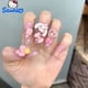 thumbnail image 2 of Sanrio-esmalte de uñas de Hello Kitty Kuromi Cinnamoroll, pompón Purin pintado a mano, lindo lazo de dibujos animados de Anime, Parche de uñas Kawaii Y2k, 2 of 4