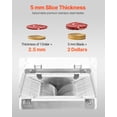 thumbnail image 3 of VEVOR Meat Cutter Machine, 850W Meat Slicer, 551 lb/h Commercial Meat Cutting Machine Stainless Steel, 5 mm Thickness, Detachable Blades, Electric Food Slicer for Home Kitchen Restaurant Supermarket, 3 of 9