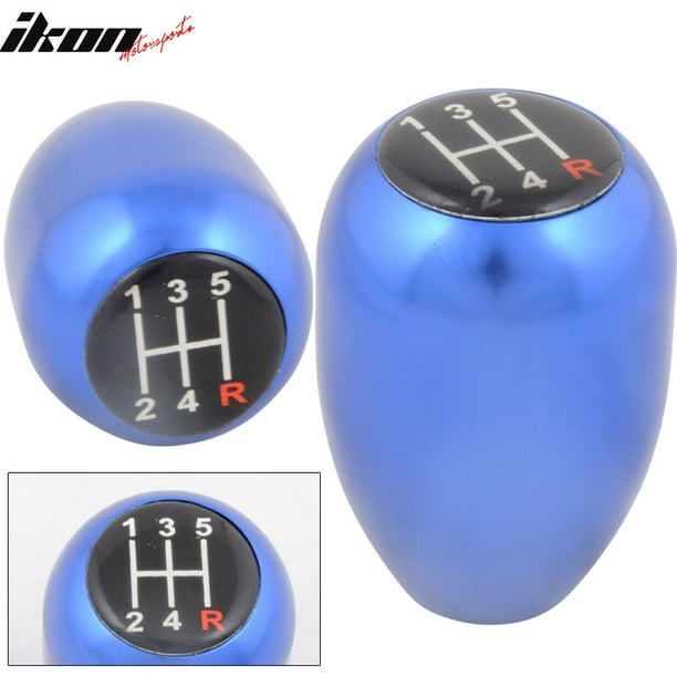 M12 X 1.75 Manual MT Transmission 5 Speed Blue TR Gear Shift Knob Compatible with Mustang