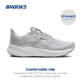 thumbnail image 2 of Zapatillas Brooks Revel 8 para Mujer para Correr y Caminar Gris Talle 9.5, 2 of 6