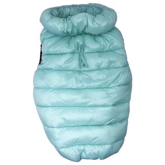 Pursuit Quilted Ultra-Plush Thermal Dog Jacket - Aqua - Medium