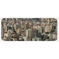thumbnail image 1 of United States Kitchen Mat, Aerial New York City Famous Town of the World North American Capital Image, Plush Decorative Kitchen Mat with Non Slip Backing, 47" X 19", Beige Tan, by Ambesonne, 1 of 1
