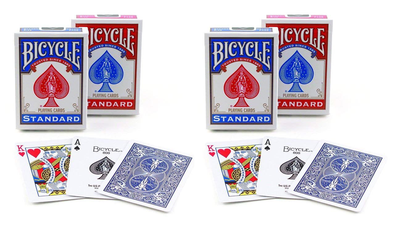 regular Bridge/indice POKER Jumbo 2 Deck Bicycle US carte da gioco-size 