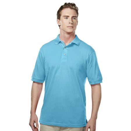 - Tri-Mountain Bulk Element 095 Easy Care Pique Golf Shirt, 2X-Large, Aquatic Blue