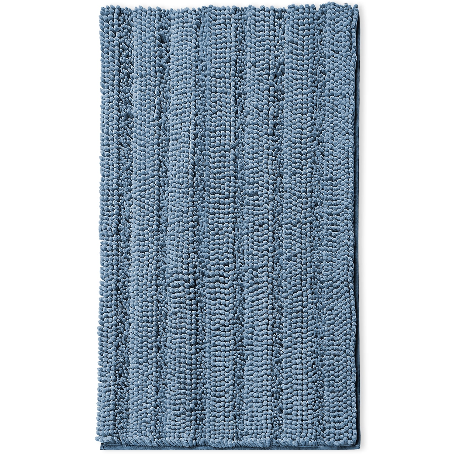 Clara Clark Striped Heaven Chenille Bath Rug, 26" x 44", Waterproof