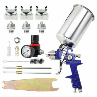 Dynastus 22 oz. Professional Composite HVLP Air Spray Gun Detail Paint  Sprayer, 2.0mm Nozzle, with Air Regulator Kits