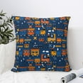 thumbnail image 4 of Honeii Funny Steam Train Print Throw Pillow, Square Decorative Pillow Forms Soft Fluffy Plump Pillow Decorative Pillow Inserts,Couch Pillows-24"x24", 4 of 7