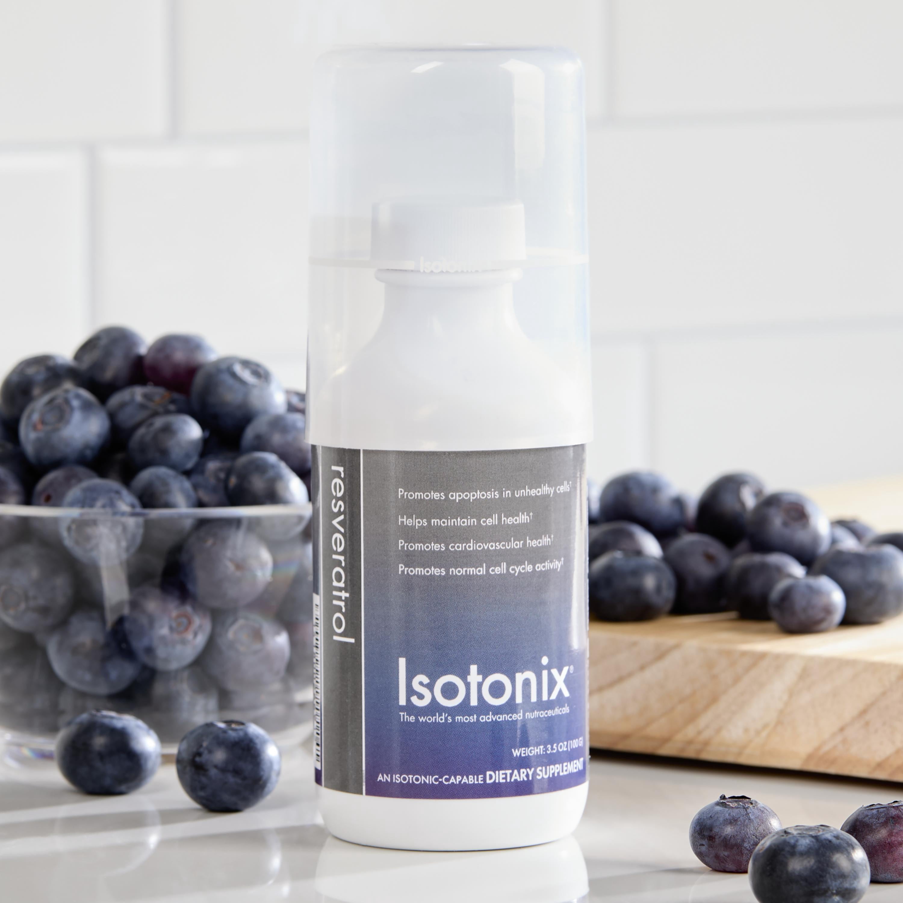 Isotonix Resveratrol Supplement with Resveravine, BioVin and VitaBlue for Cellular Health, Antioxidant Protection, and Cardiovascular Support - 30 Servings
