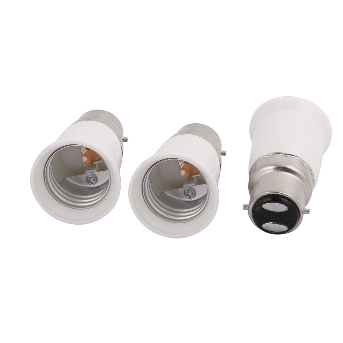 No Fire Hazard DZYDZR 10 pcs Bulb Holder B22 to E27 Adapter Converter Anti-burning Fits LED/CFL Light Bulbs Heat-resistant B22 Light Socket to E26 Light Bulb Base Socket