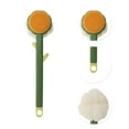 thumbnail image 3 of Unique Bargains 1 Pc Long Handle Double-sided Bath Brush Back Scrubber Green, 3 of 6