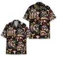 thumbnail image 5 of Camisas hawaianas holgadas y transpirables de manga corta con estampado 3D de mapache y rata para hombre y mujer, para fiestas en la playa, para verano, 5 of 5