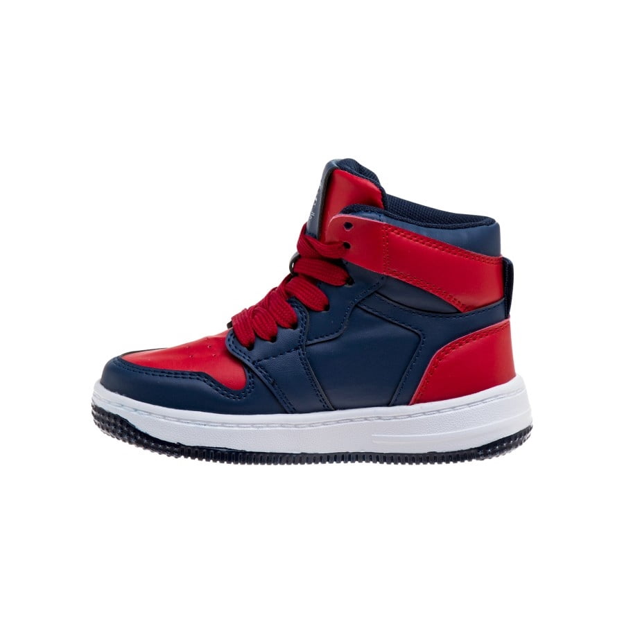 Beverly Hills Polo Club Boys High Top Canvas Sneakers, Navy, Size: 4