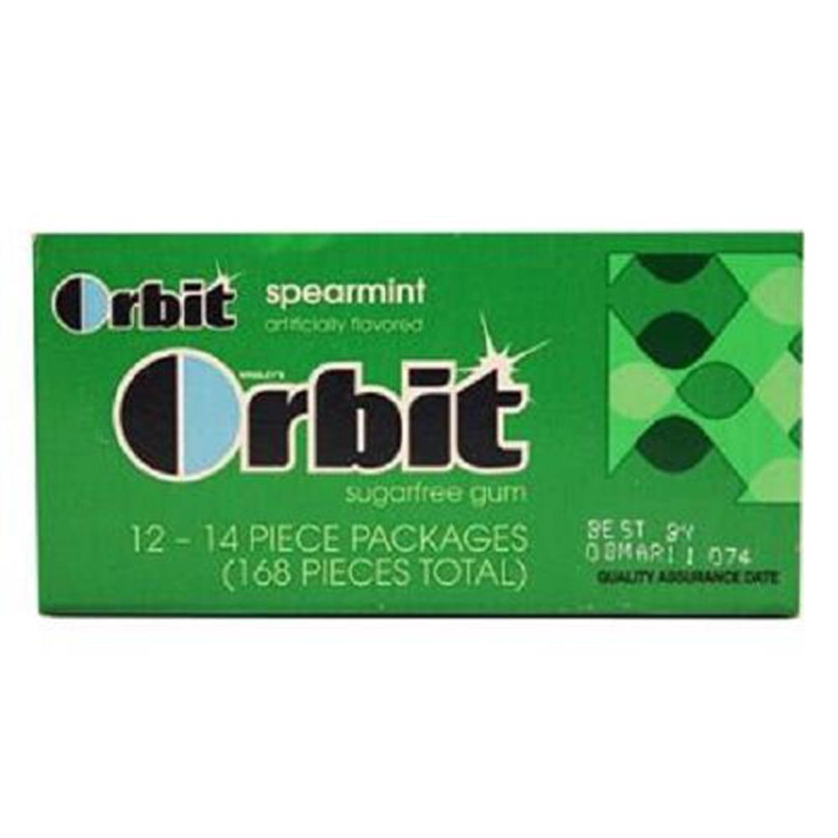 Orbit Gum Spearmint 14 Pcs Each ( 12 In A Pack )