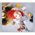 thumbnail image 4 of Gorro cálido con estampado de lunares para recién nacidos, gorro plegable de flores para niñas pequeñas, gorro de Donut para niña, gorro de flores para el pelo indio, gorro Fetal para niño, 4 of 4