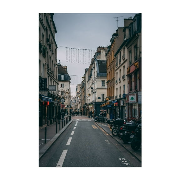 Rue Mouffetard 03 - Paris ÃŽle-de-France France Photography Unframed Wall Art Print 5 x 7 inches