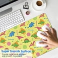 thumbnail image 4 of Long Mouse Pads for Desk,Yellow Dinosaurs Geometric Pattern Desk Mats on Top Of Desks, Desk Mouse Pad Extra Large with 3mm Non-Slip Base and Stitched Edge for Gaming,Office,Work,Home 35.4"x15.7", 4 of 6