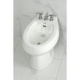 thumbnail image 4 of Kingston Brass KB6321KNL Convergent Three-Handle Bidet Faucet with Knurled Handle and Brass Pop-Up, Polished Chrome, 4 of 6