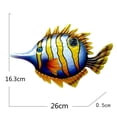 thumbnail image 4 of 2 Piezas de Decoración de Pared de Pescado Colgante Perfecl Decoraciones de pared, 4 of 7