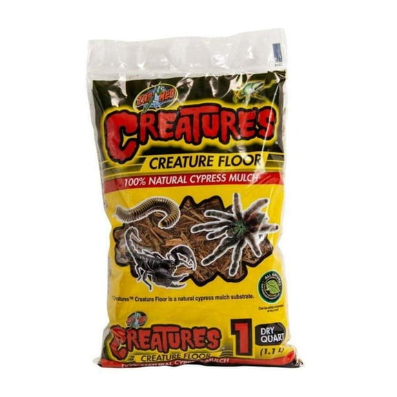 Zoo Med Creatures Creature Floor 100% Natural Cypress Mulch 1 Dry Quart
