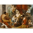thumbnail image 2 of Garzi, Luigi 18x14 White Modern Wood Framed Museum Art Print Titled - Hercules and Omphale, 2 of 4