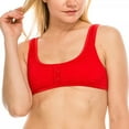 thumbnail image 2 of Kendall + Kylie RED Henley Bikini Swim Top, US X-Large, 2 of 4