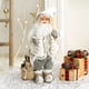 thumbnail image 4 of Adornos navideños grandes de Papá Noel de 60 cm para el hogar, feliz año nuevo 2023, ropa de tela tejida, decoración de ventanas para muñecas, 4 of 5