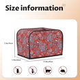 thumbnail image 4 of Toaster Covers 2 Slice, Paisley Red Waterproof Bread Machine Cover Fits for Standard 2 Slice Toasters, Home Decor Toaster Protection with Hanging Rope, 4 of 7