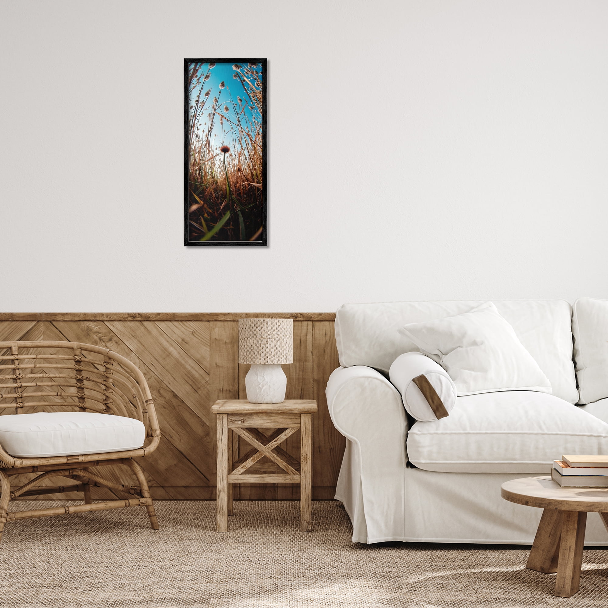 Daydream Botanical Meadow Black Framed Giclee Art, design by Decent Exposures