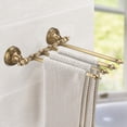 thumbnail image 4 of Sarapandan Bathroom Wall Shelf for Pants Hanger, Vintage Style Antique Brass 4-Arm Towel Holder Rack, 4 of 8