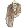 thumbnail image 2 of 3D Bow Texture Scarf Soft Mist Long Wrap & Shawl with Layered Detail, 2 of 6