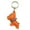 Orange, variant on Fashionable PU French Bulldog Keychain Lovely Charm Key Holder Ornament Decors for Pet Lovers and Trendsetters