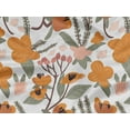 thumbnail image 5 of oneOone Rayon White Fabric Leaves & Tulip Floral Diy Clothing Quilting Fabric Print Fabric By Yard 56 Inch Wide, 5 of 6