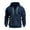 Navy, variant on sususu Cotton Hoodies for Men Sweatshirt Thickened Autumn Winter Zipper Pocket Cardigan Jacket,,XL
