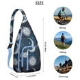 thumbnail image 3 of Steampunk Cosmic Sling Backpack - Vintage Astronomical Map Print, Fashionable Crossbody Bag for Students & Office Workers, 3 of 4