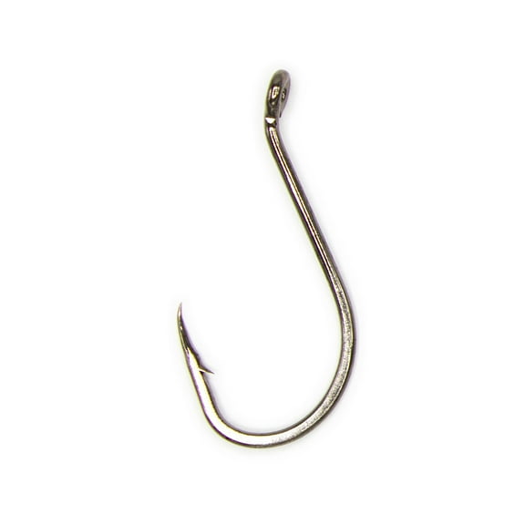 Rite Angler Octopus Beak Up-Eye Bait Hook Reversed Needle Point 1X Strong #4, 2, 1, 1/0, 2/0, 3/0, 4/0, 5/0, 6/0, 7/0 Freshwater, Saltwater, Offshore, Inshore Fishing (25 Pack)