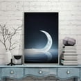 thumbnail image 3 of IDEA4WALL Framed Canvas Wall Art for Living Room, Bedroom Moon with Bright Canvas Prints for Modern Home Decoration Ready to Hang, 3 of 4