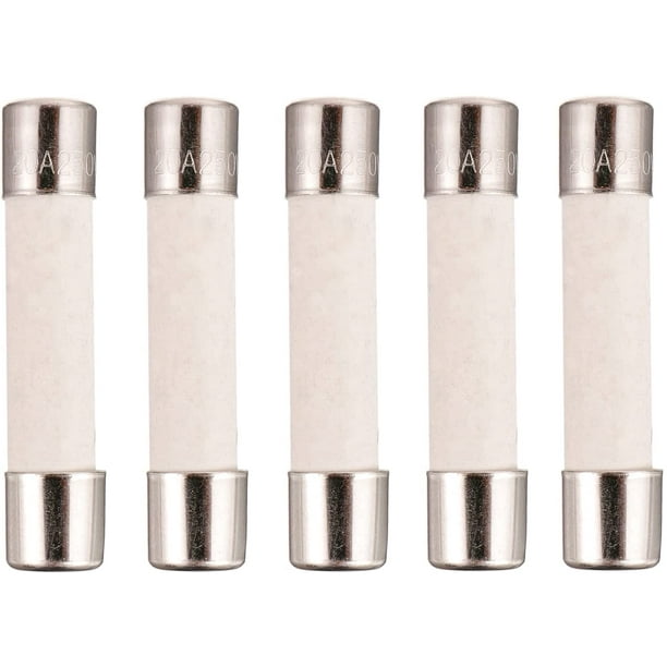 BOJACK Microwave Fuse 20a Ceramic Fuse 20 Amp 250V SlowBlow Compatible and Universal