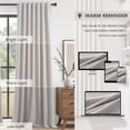 thumbnail image 6 of Jainmy 100% Blackout Flax Linen Curtains for Living Room, Rod Pocket & Back Tabs Light Blocking Thermal Insulated Bedroom Drapes ,52"x84",2 Panels,Linen, 6 of 10