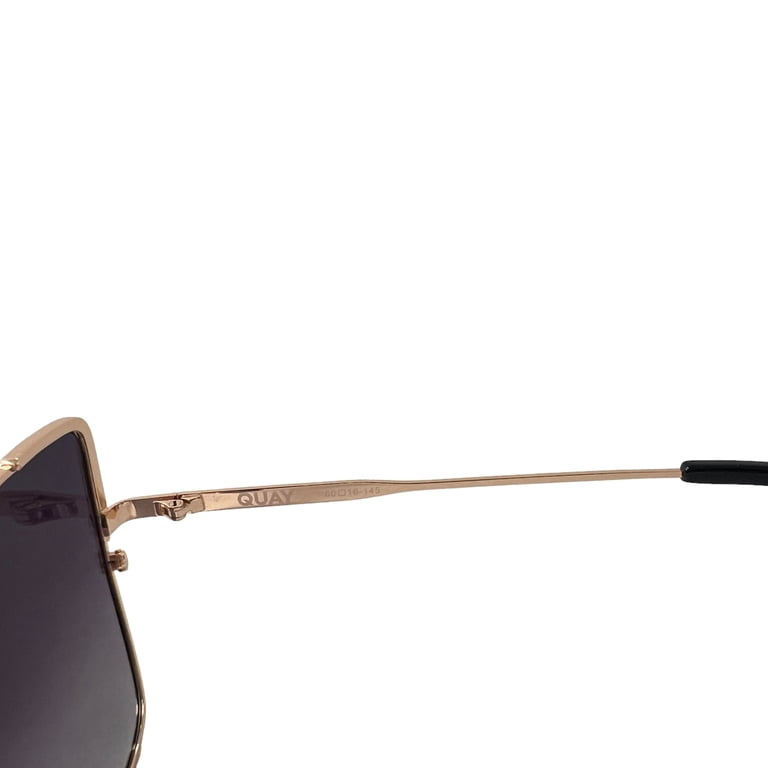 Quay Australia Srsly Oversized Cat Eye Sunglasses Gold Smoke  display picture 3