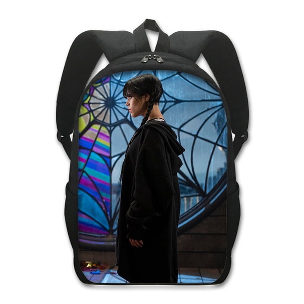 Mochila Wednesday Addams para niños, Nevermore Academy, bolsa de jardín de infantes para niñas, bolsas de pañales para niños pequeños, bolsas de regalo para jardín de infantes hola suerte unisex
