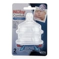 thumbnail image 2 of Nuby 2 Piece Slow Flow Comfort Nipple, 2 of 4