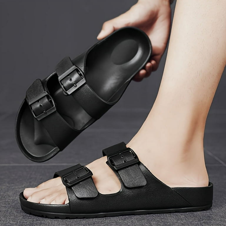 Nike sandals with two straps deals