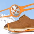 thumbnail image 4 of 5 Dientes Garras para Hielo Y Nieve Zapato Antideslizante Ajustable Picos () Naranja, 4 of 6