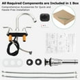 thumbnail image 5 of PARLOS Centerset 2-handle Pull Out Sprayer Bathroom Sink Faucet with 360 Swivel Spout,Polished Chrome, 5 of 7